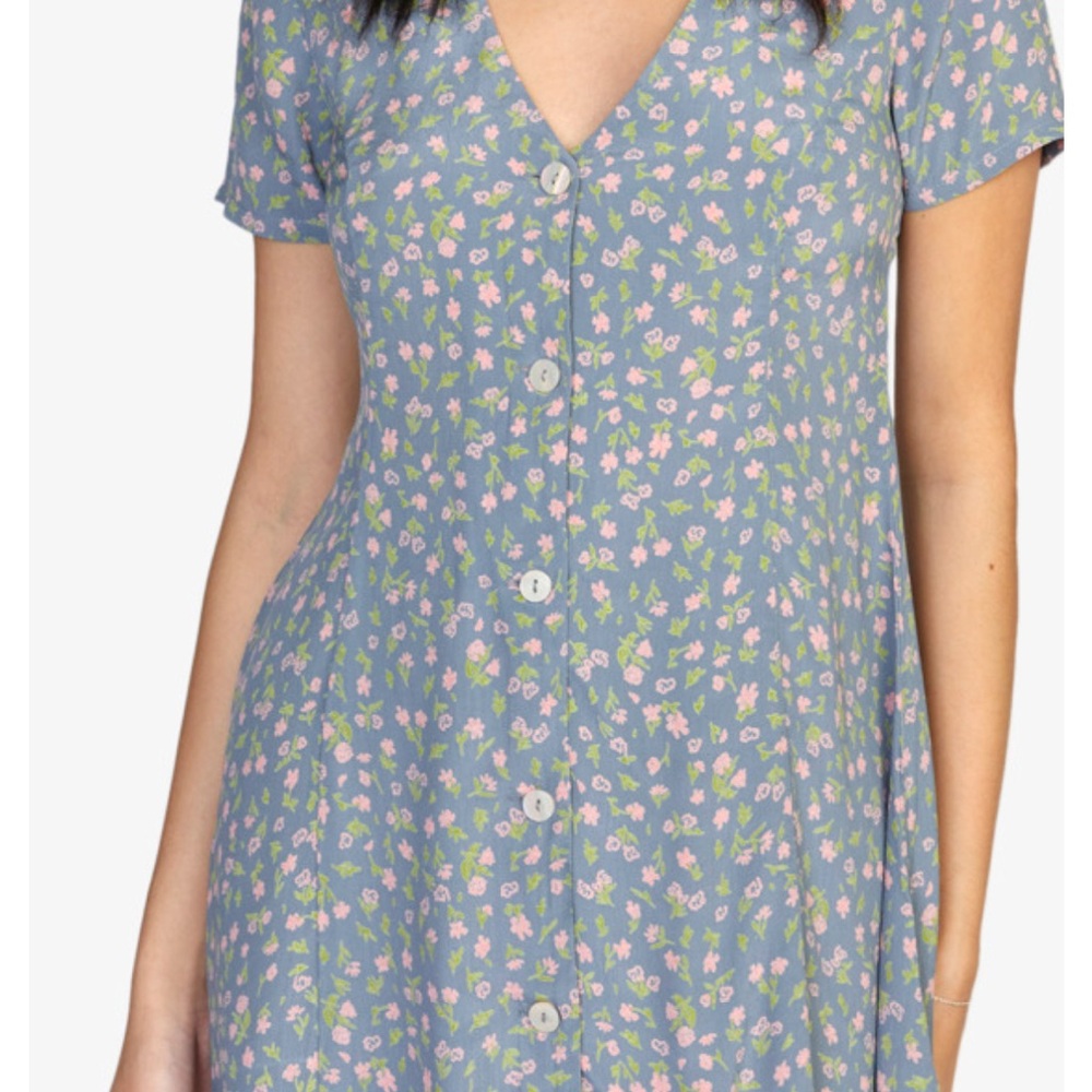RVCA Blue Floral Dress